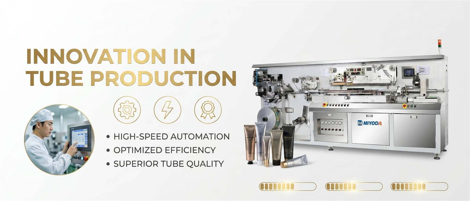 Laminate Tube Machine for Cosmetics & Pharma Tubes | Miyoda