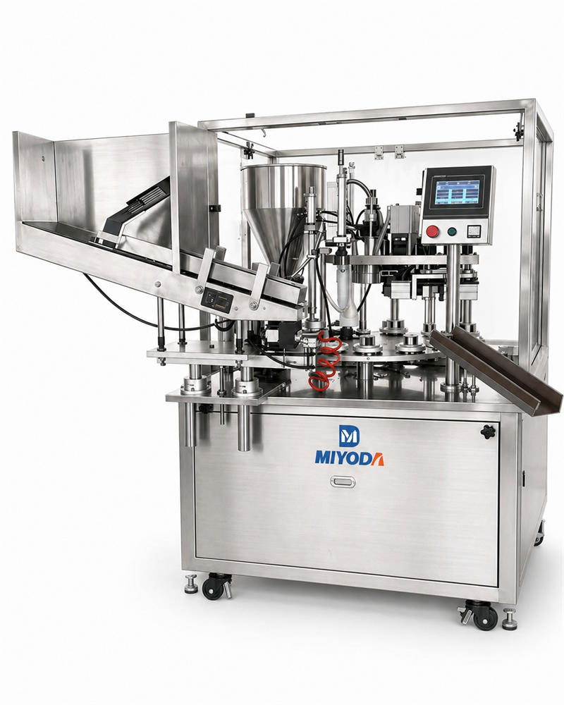 Tube filling & closing machine