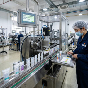 tube labeling machine for laboratories and industrial use