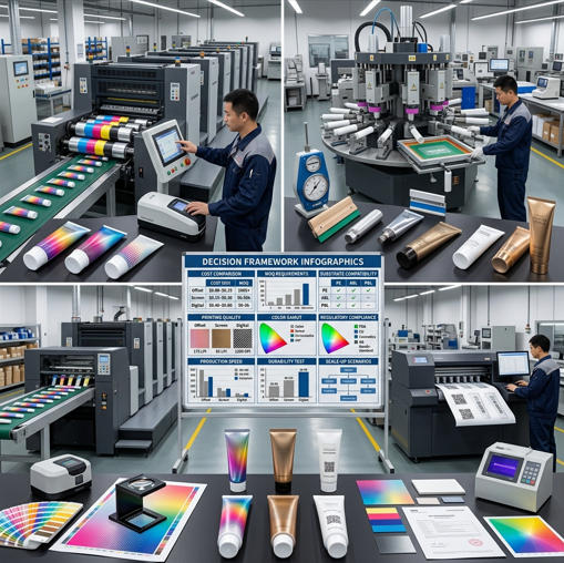 cosmetic tube printing method