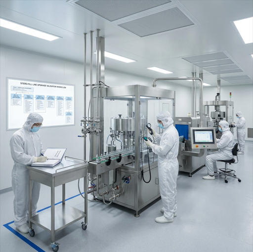 how to upgrade a vial filling line for sterile production
