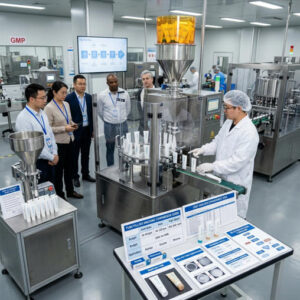 tube filling and sealing machine for cosmetics and pharmaceuticals