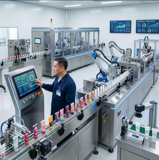 tube making machine for manufacturing