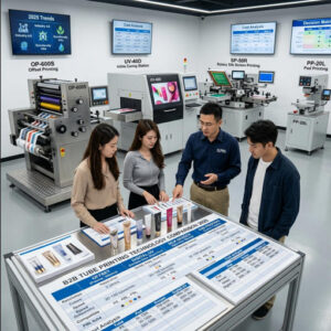 tube printing press for small scale cosmetic and pharmaceutical brands