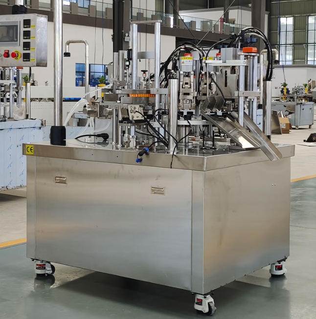 Toothpaste filling and sealing machine