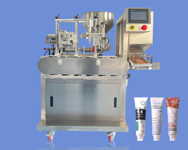 auto Toothpaste filling and sealing machine