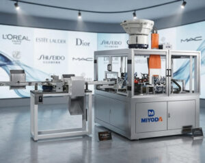automatic tube shoulder injection machine Miyoda Machine