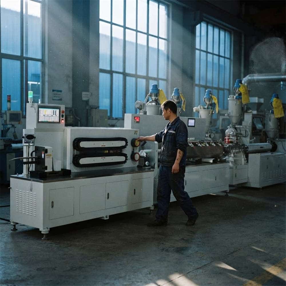 China plastic extruder for soft tube production Miyoda Machine